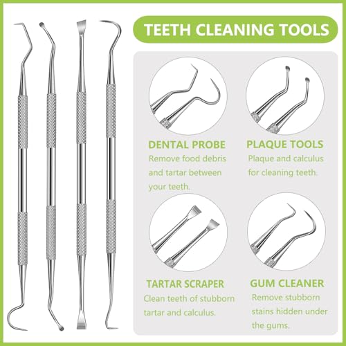 PARYUNGR Dental Tools Pet Dog Cat Teeth Cleaning Oral Care Tool Kit