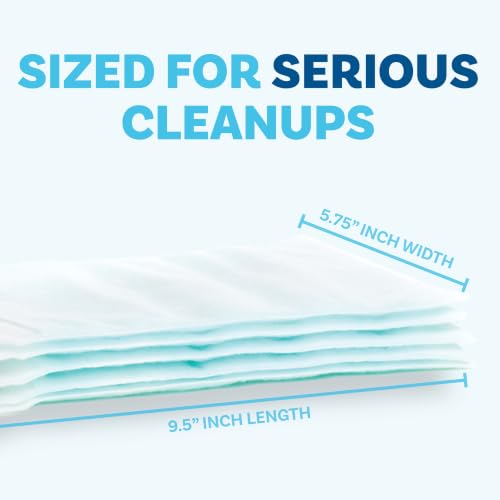 Scrubby Pet No Rinse Pet Wipes, Rinse Free Shampoo Mittens for Dogs and Cats, Bath Wipes for Bathing and Washing Pets, Hypoallergenic No Rinse Wash Mitt for Grooming, Lather Wipe Dry