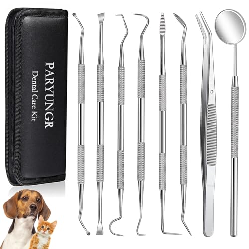 PARYUNGR Dental Tools Pet Dog Cat Teeth Cleaning Oral Care Tool Kit