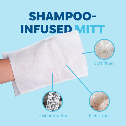 Scrubby Pet No Rinse Pet Wipes, Rinse Free Shampoo Mittens for Dogs and Cats, Bath Wipes for Bathing and Washing Pets, Hypoallergenic No Rinse Wash Mitt for Grooming, Lather Wipe Dry