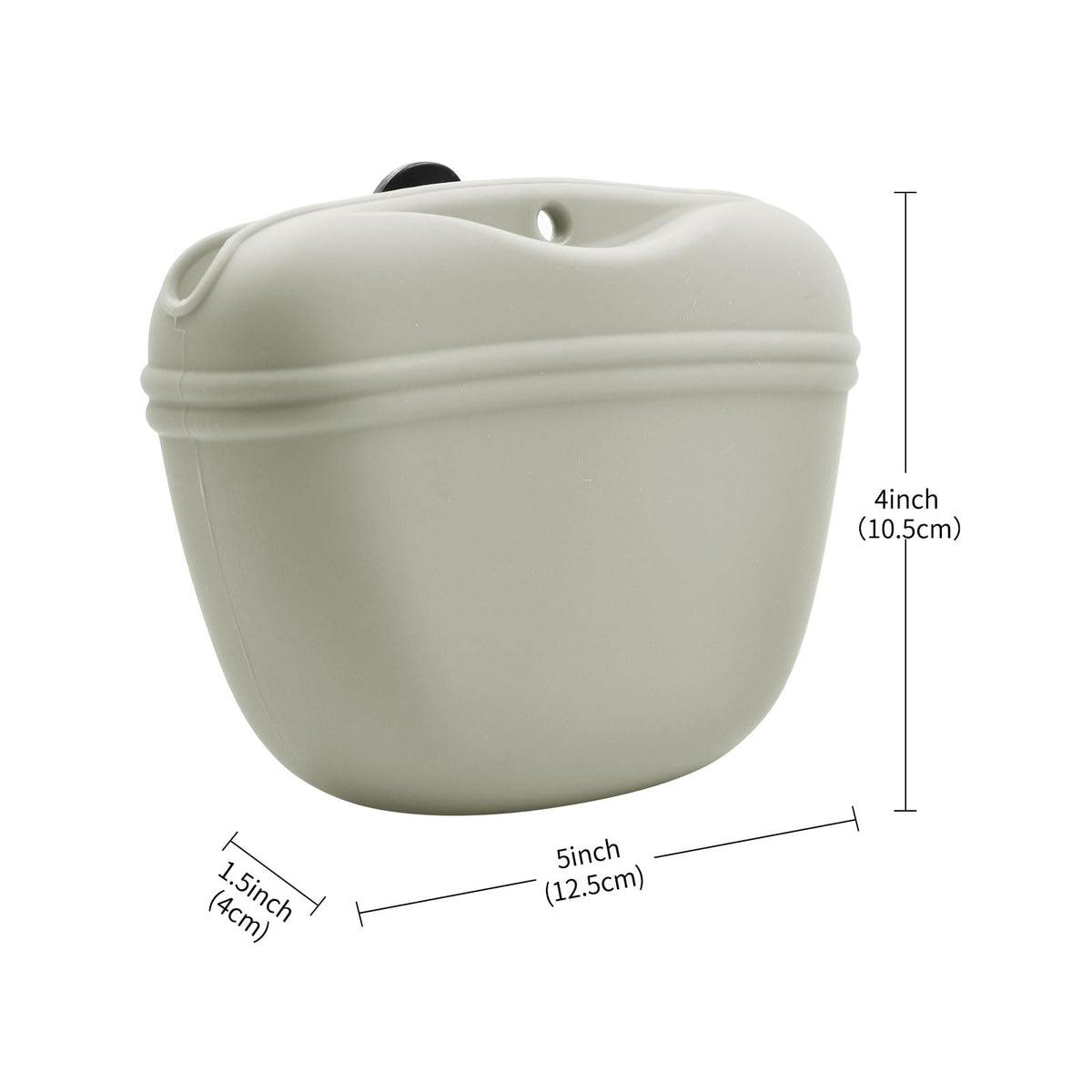 AUDWUD Silicone Dog Treat Pouch with Clicker Magnetic Closure Secure Clip