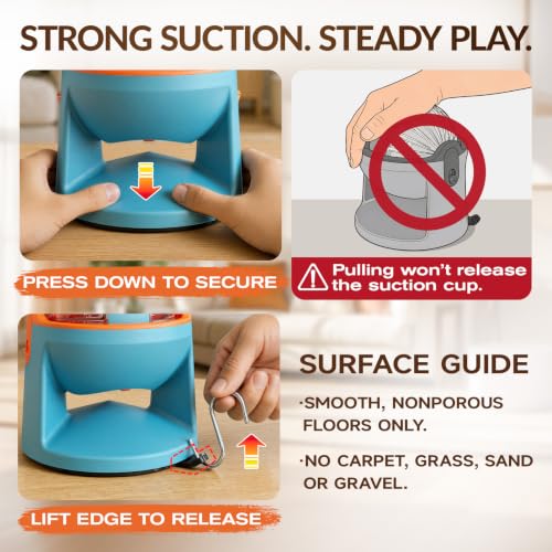 Hanyi 2-in-1 Dog Puzzle Toy, Adjustable Treat Dispenser with Suction Base