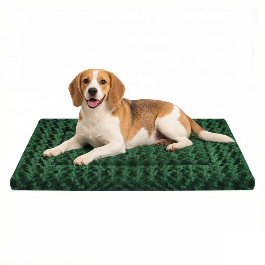 Fogkiss Reversible Dog Mat for Pet Comfort - Soft Bed Pads with Dual-Sided Design for All Seasons - Durable, Machine Washable for Crates, Travel, and Home