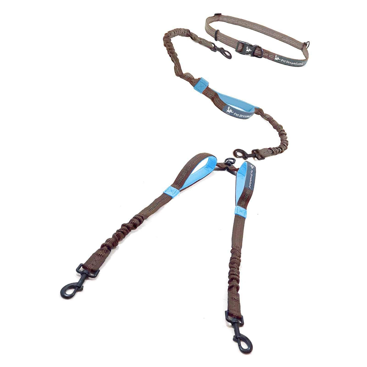 Pet Dreamland Exquisite Double Dog Leash Coupler for Two Large Dogs No Tangle. Comfortable Dual Dog Attachment for Walking Two Dogs. You Will Absolutely Love the Amazing Tangle-Free Swivel