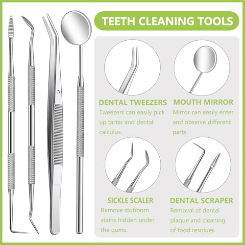 PARYUNGR Dental Tools Pet Dog Cat Teeth Cleaning Oral Care Tool Kit