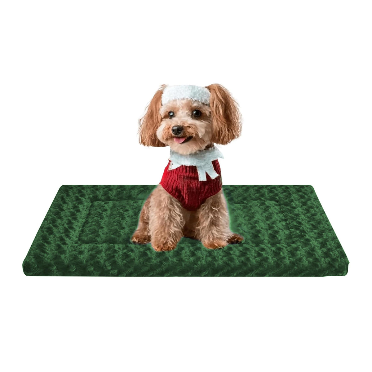 Fogkiss Reversible Dog Mat for Pet Comfort - Soft Bed Pads with Dual-Sided Design for All Seasons - Durable, Machine Washable for Crates, Travel, and Home