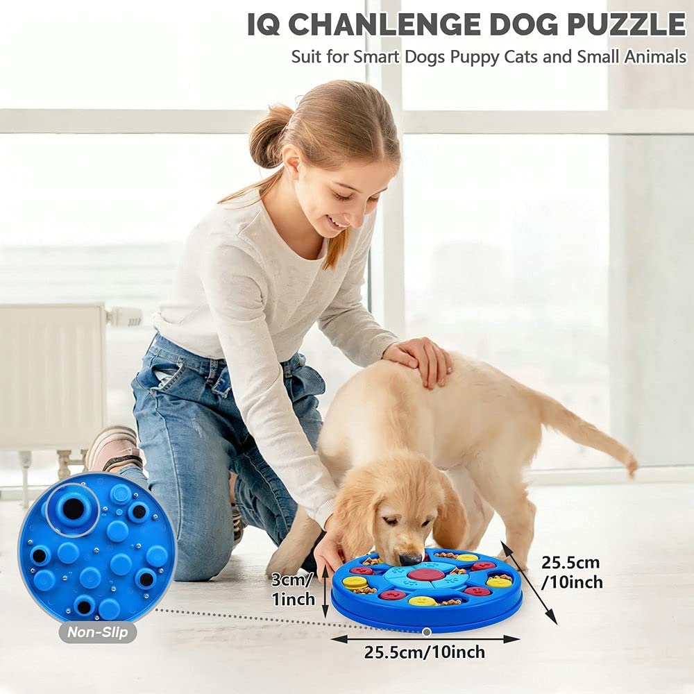Interactive Dog Puzzle Treat Dispenser for Mental Stimulation