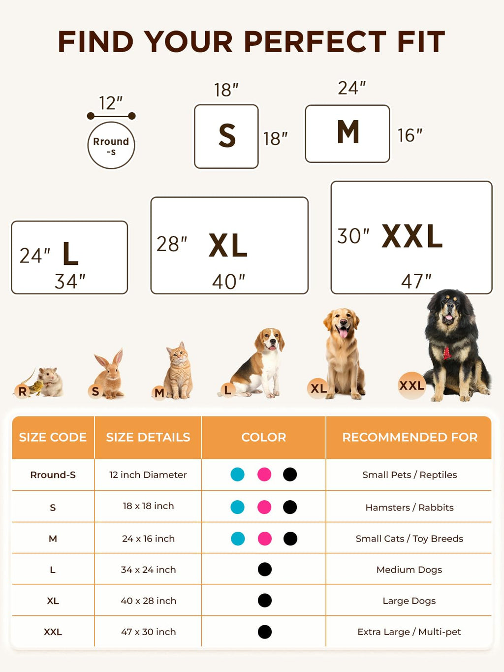 furrybaby Pet Heating Pad, Waterproof Dog Heating Pad Mat for Cat with Durable Anti-Bite Tube Indoor for Puppies Dogs Cats