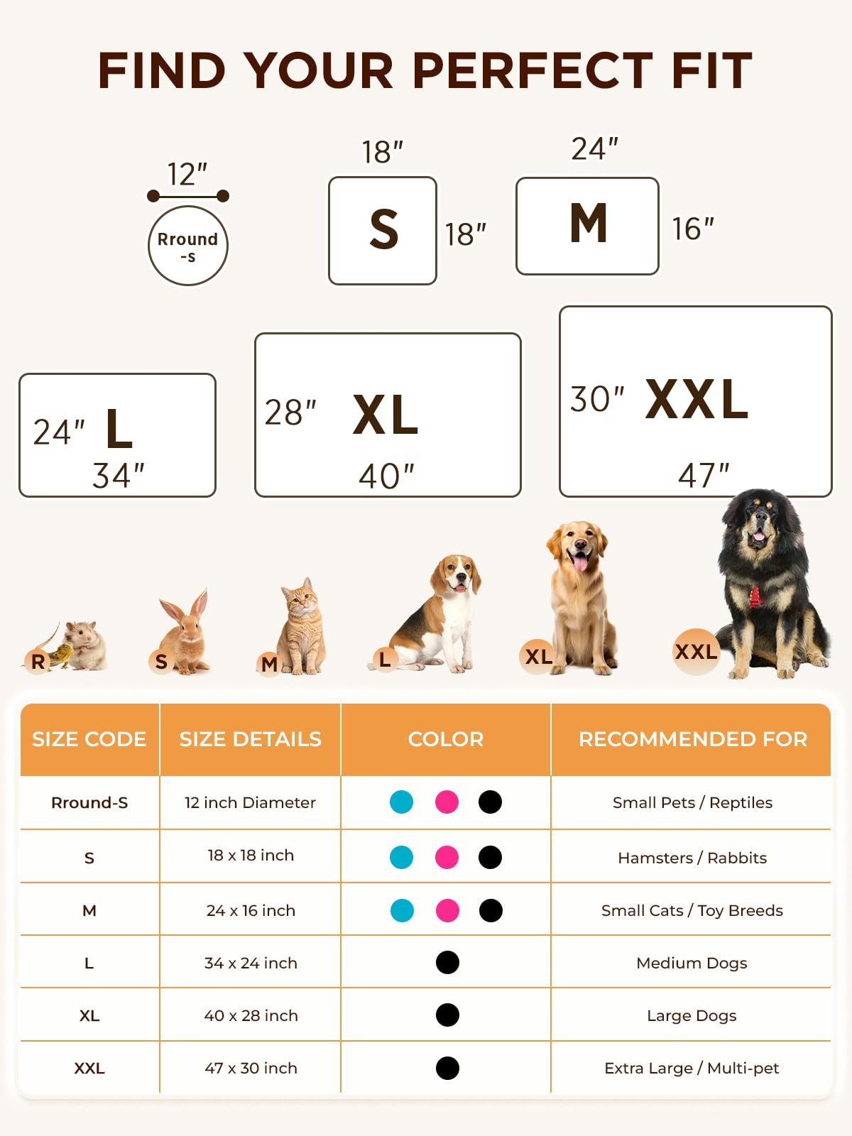 furrybaby Pet Heating Pad, Waterproof Dog Heating Pad Mat for Cat with Durable Anti-Bite Tube Indoor for Puppies Dogs Cats