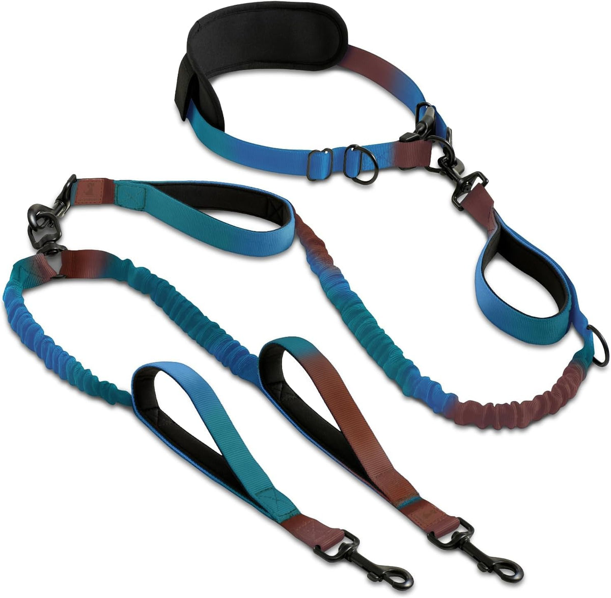 SparklyPets - Dog Leash - Professional Harness with Reflective Stitches for Training, Walking, Jogging and Running Your Pet