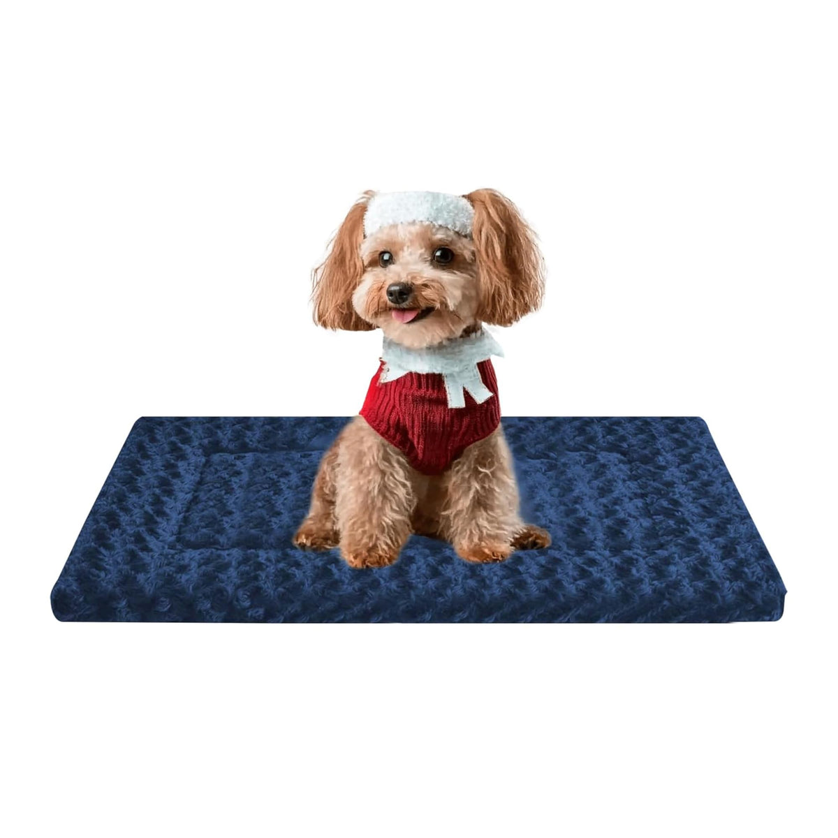 Fogkiss Reversible Dog Mat for Pet Comfort - Soft Bed Pads with Dual-Sided Design for All Seasons - Durable, Machine Washable for Crates, Travel, and Home