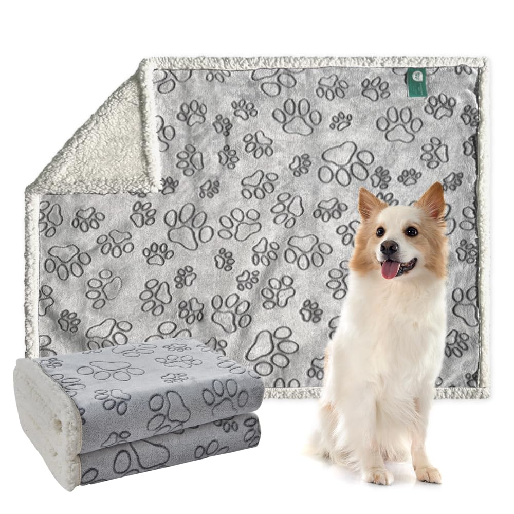 Qeils Waterproof Cat Blanket, Soft Pet Blanket for Sofa Couch
