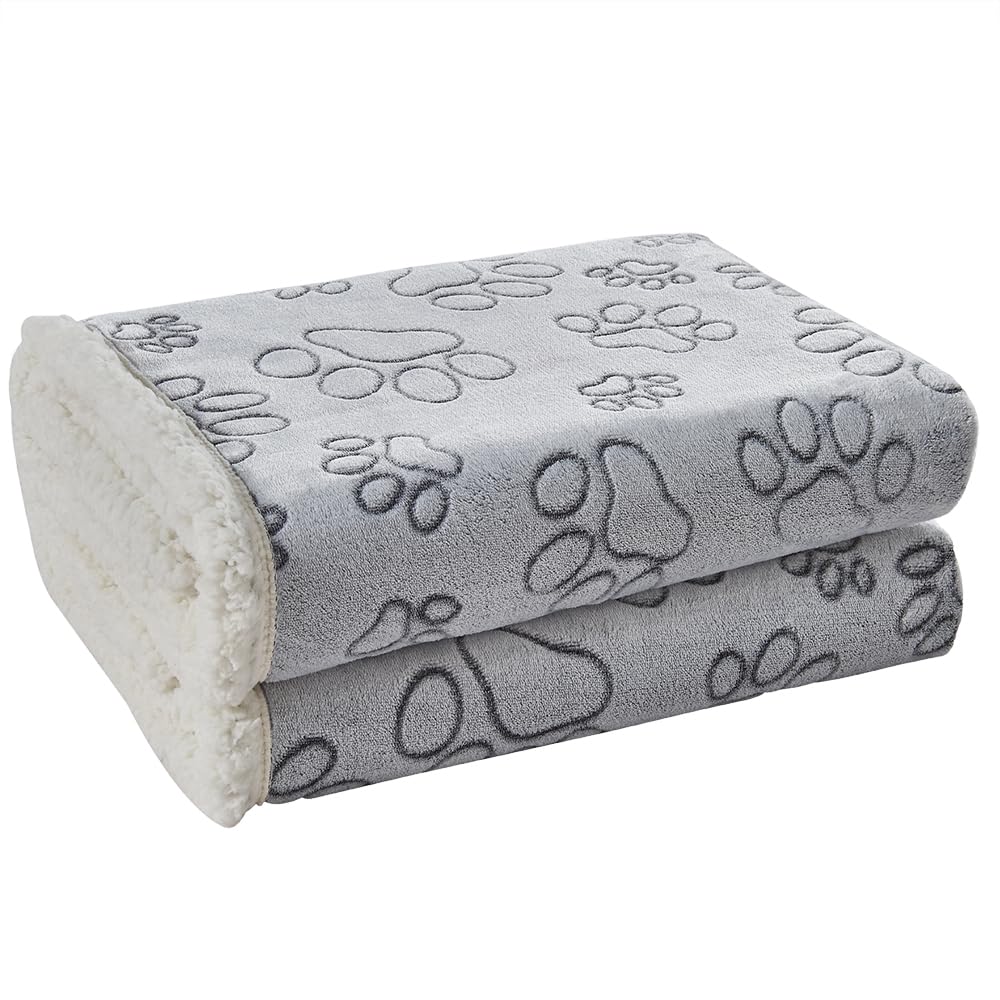 Qeils Waterproof Cat Blanket, Soft Pet Blanket for Sofa Couch