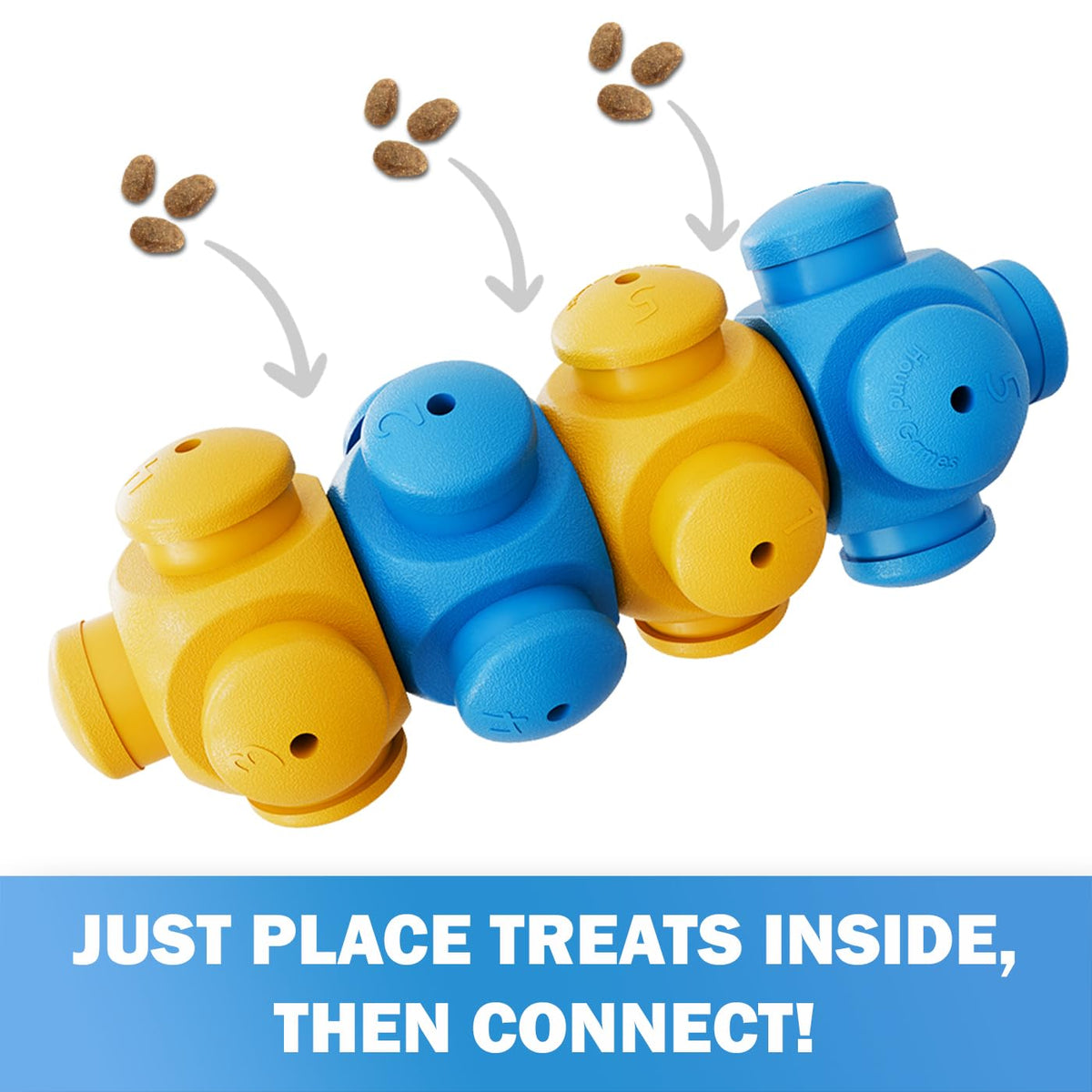 HOUNDGAMES Dog Puzzle Toy, Interactive Dog Toys, Dog Enrichment Toys, Treat Dispensers, Dog Toys to Keep Them Busy, Dog Games, Interactive Dog Toys for Boredom