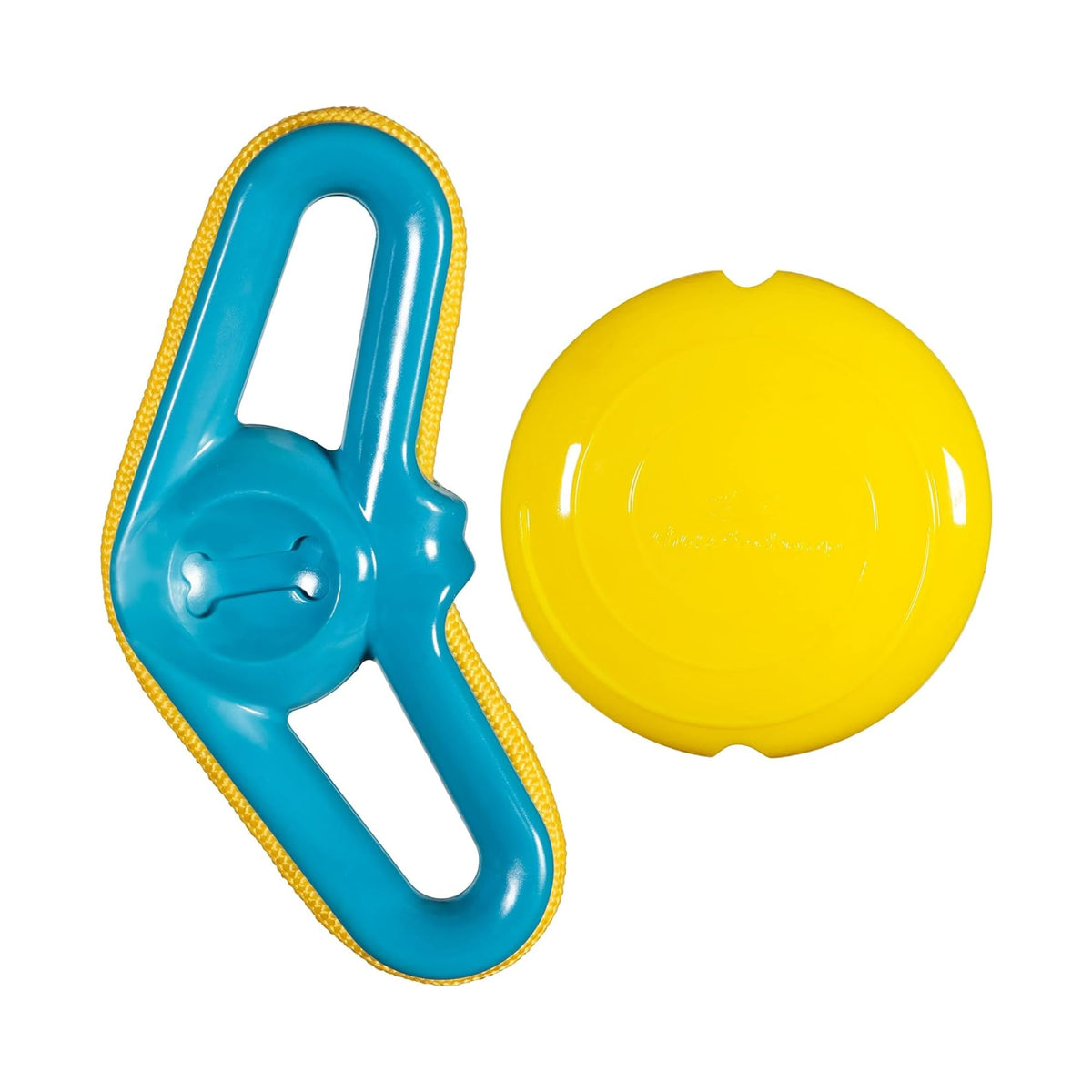 Chase 'n Chomp Squeak and Light Up Ball and Dumbbell Dog Toy, Mental & Physical Stimulation