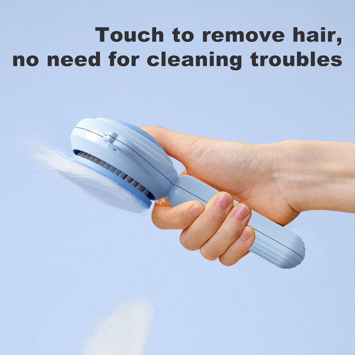 MQELHKCYSGX Dog hair remover brush - Self-cleaning dog grooming Puppy accessory, pet massage tool, removes dirt and tangles