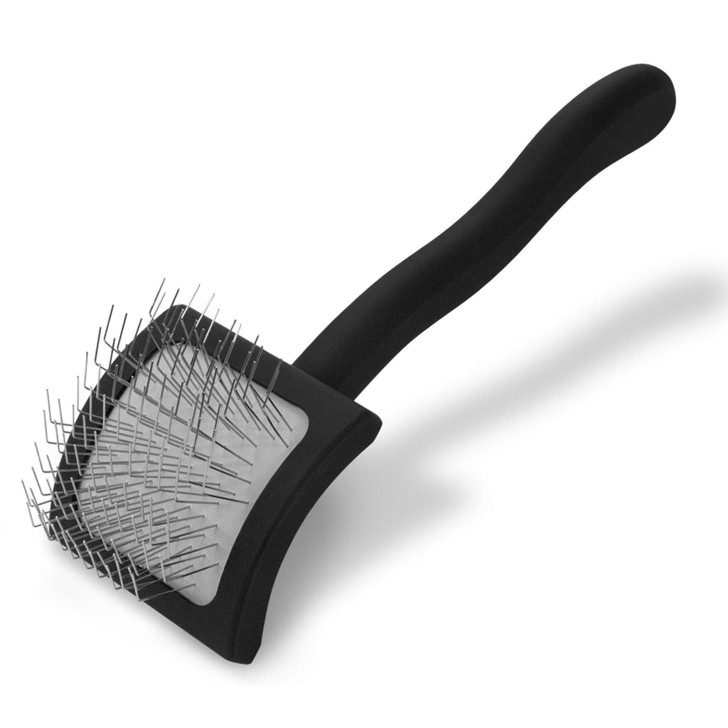 Chris Christensen Karben Slicker Brush for Dogs, Groom Like a Professional, Ideal For All Coat Types, Remove Shedding Coat, Tangles and Dead Undercoat, 17 mm Stainless Steel Pins
