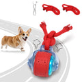 BENTOPAL Dog Toys Interactive Rolling Ball with Rope, Motion-Activated