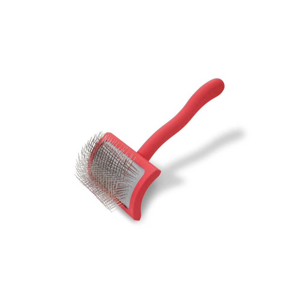 Chris Christensen Karben Slicker Brush for Dogs, Groom Like a Professional, Ideal For All Coat Types, Remove Shedding Coat, Tangles and Dead Undercoat, 17 mm Stainless Steel Pins
