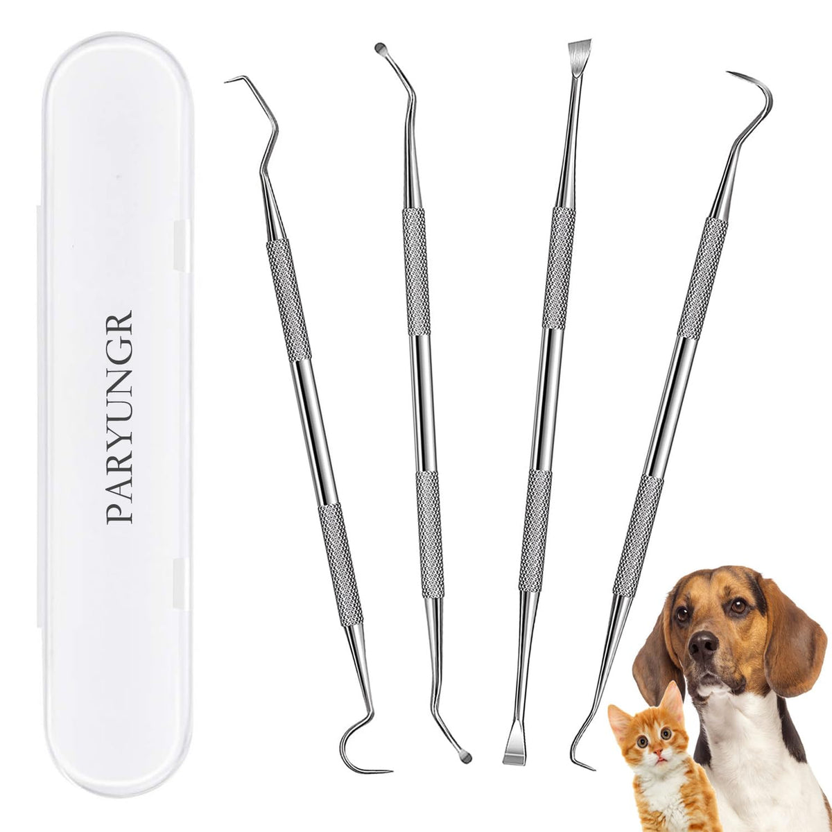 PARYUNGR Dental Tools Pet Dog Cat Teeth Cleaning Oral Care Tool Kit