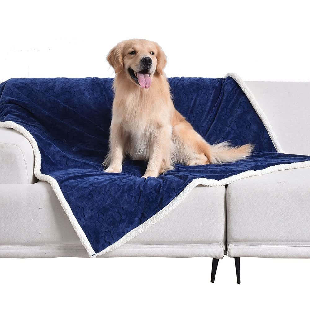 Qeils Waterproof Cat Blanket, Soft Pet Blanket for Sofa Couch