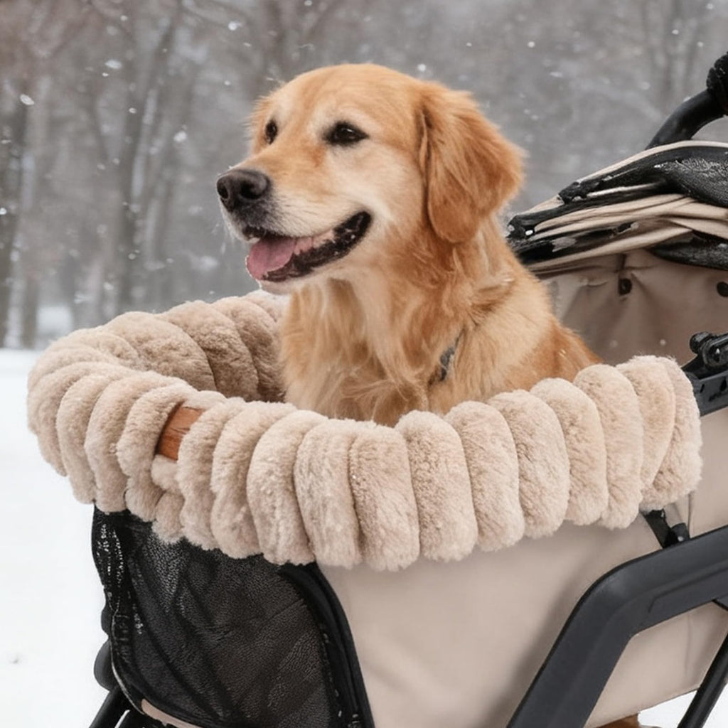 Dog Stroller Pad Washable Plush Warm Blanket