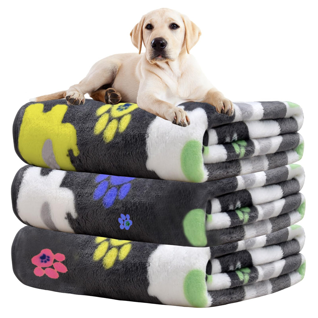 Rezutan Dog Blankets for Large Dogs, Dog Cat Flannel Blankets Washable