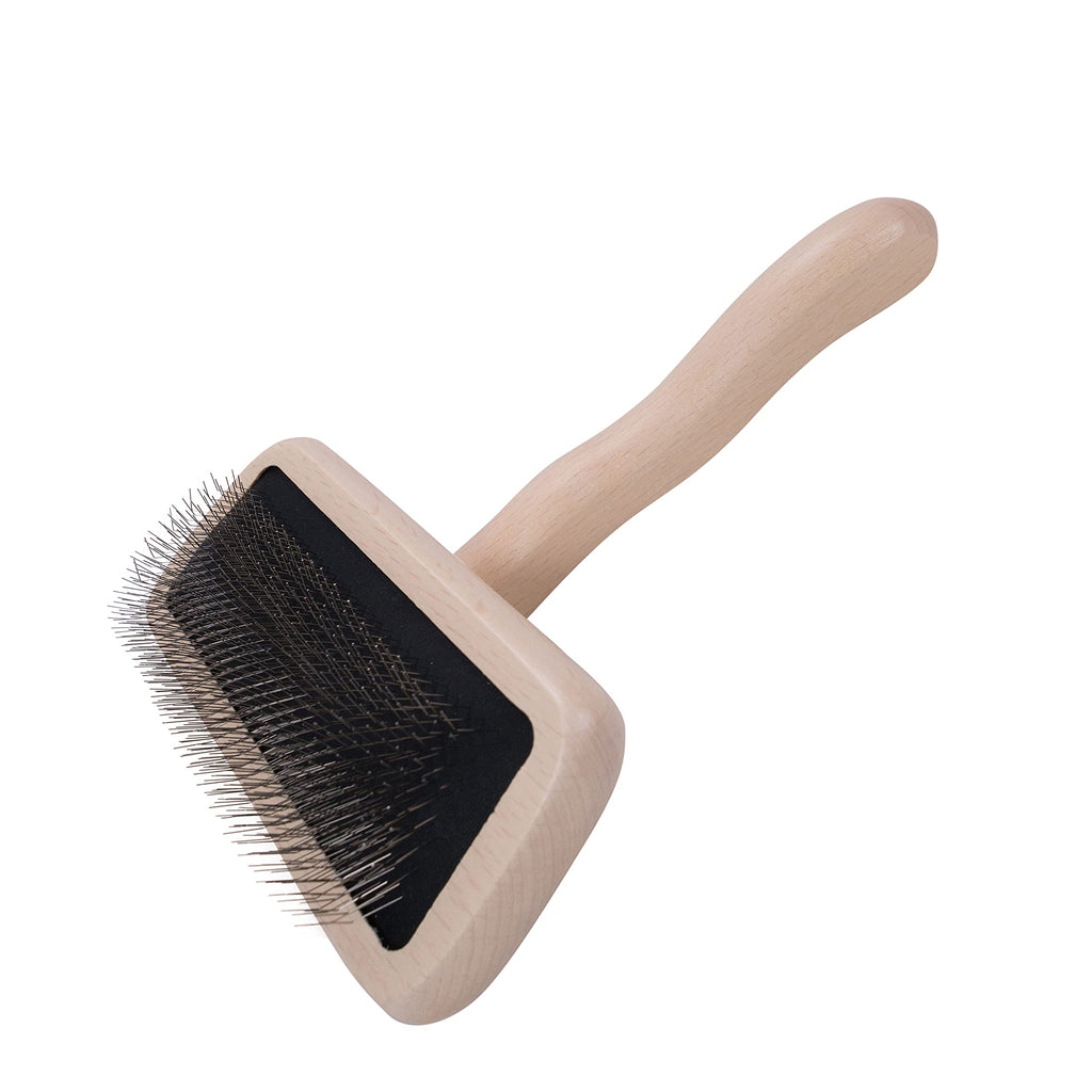 Chris Christensen Karben Slicker Brush for Dogs, Groom Like a Professional, Ideal For All Coat Types, Remove Shedding Coat, Tangles and Dead Undercoat, 17 mm Stainless Steel Pins