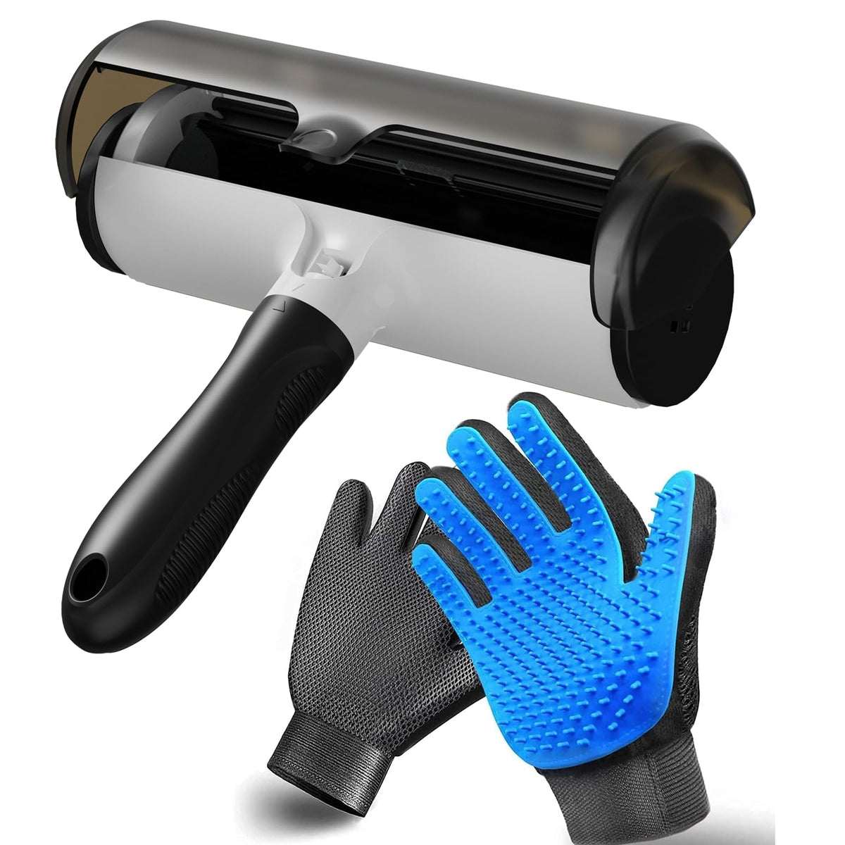 NVNAN Pet Grooming Brush & Massage Glove Set for Dogs & Cats