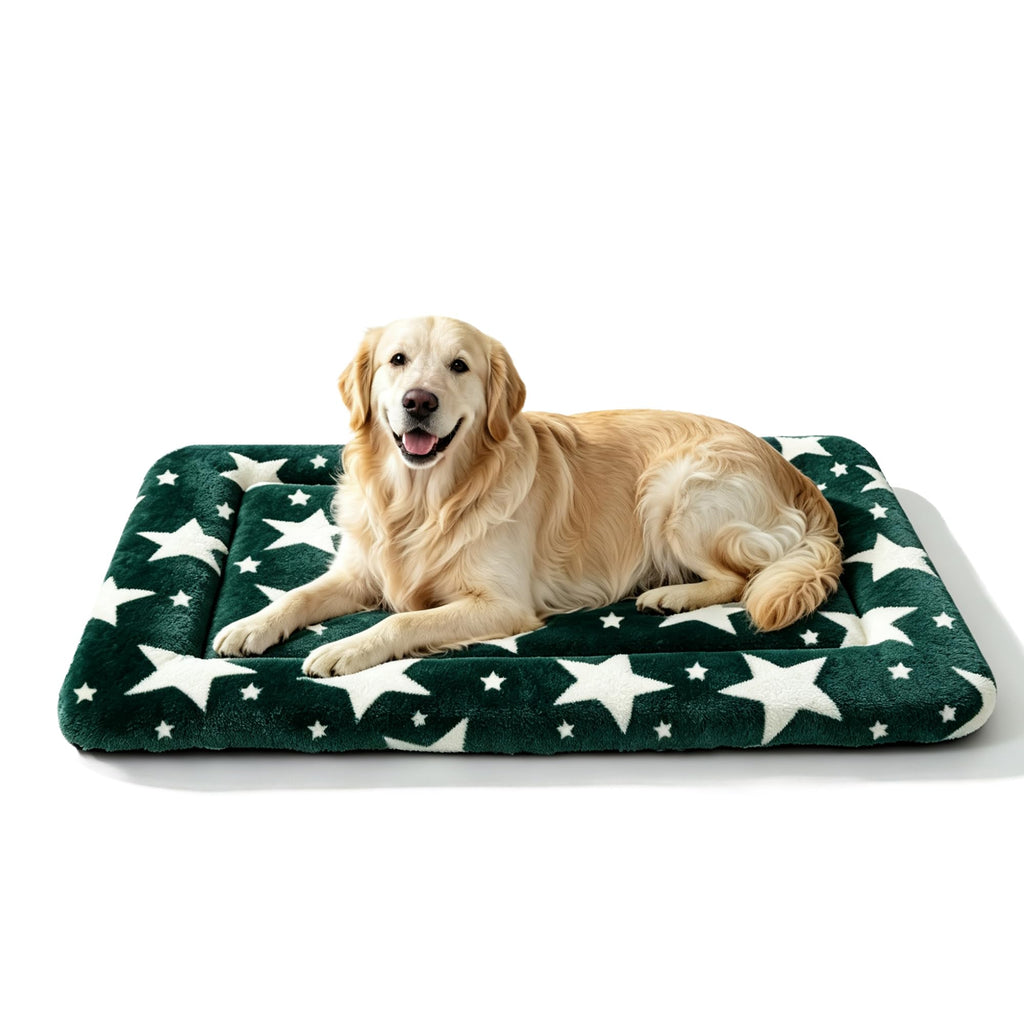 Fogkiss Reversible Dog Mat for Pet Comfort - Soft Bed Pads with Dual-Sided Design for All Seasons - Durable, Machine Washable for Crates, Travel, and Home