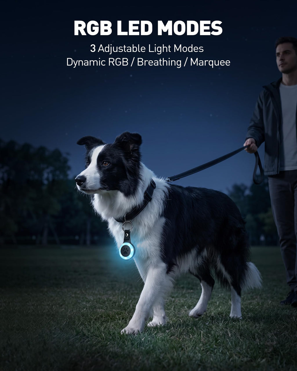 Pet Tracker for Cats and Dogs, Works with Apple Find My, No Monthly Fee