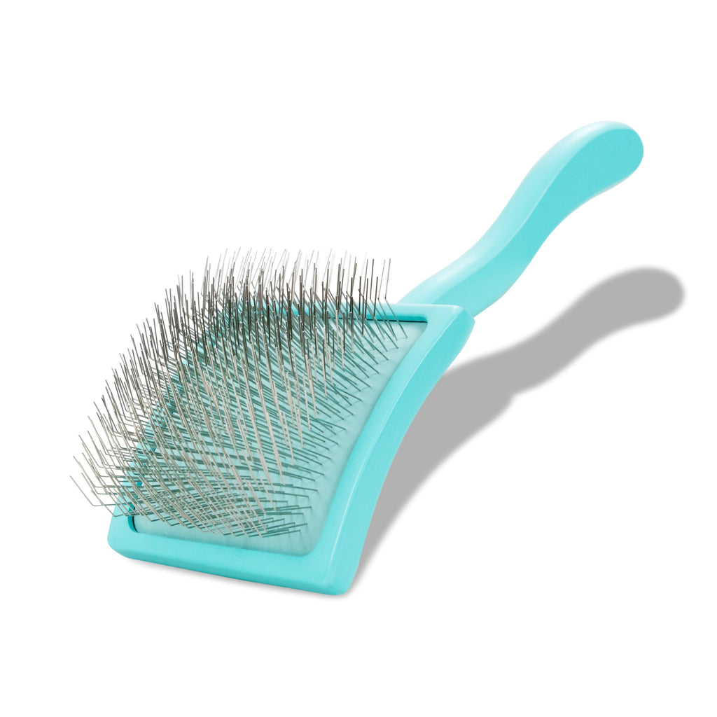 Chris Christensen Karben Slicker Brush for Dogs, Groom Like a Professional, Ideal For All Coat Types, Remove Shedding Coat, Tangles and Dead Undercoat, 17 mm Stainless Steel Pins