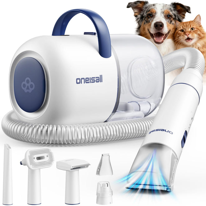 oneisall 15000Pa Dog Grooming Vacuum Kit with 6 Tools