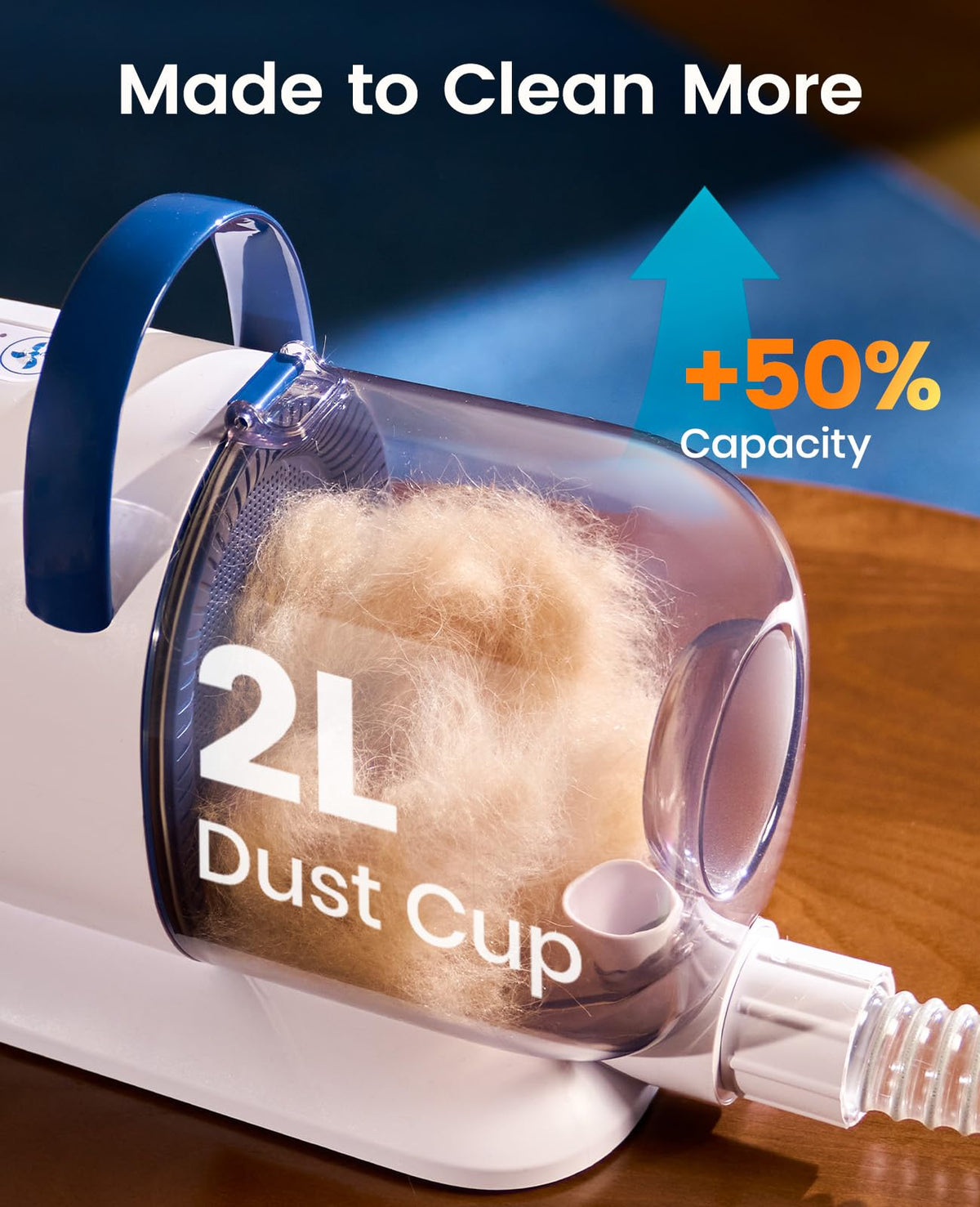 oneisall Dog Grooming Vacuum Kit, 15000Pa, 6 Grooming Tools