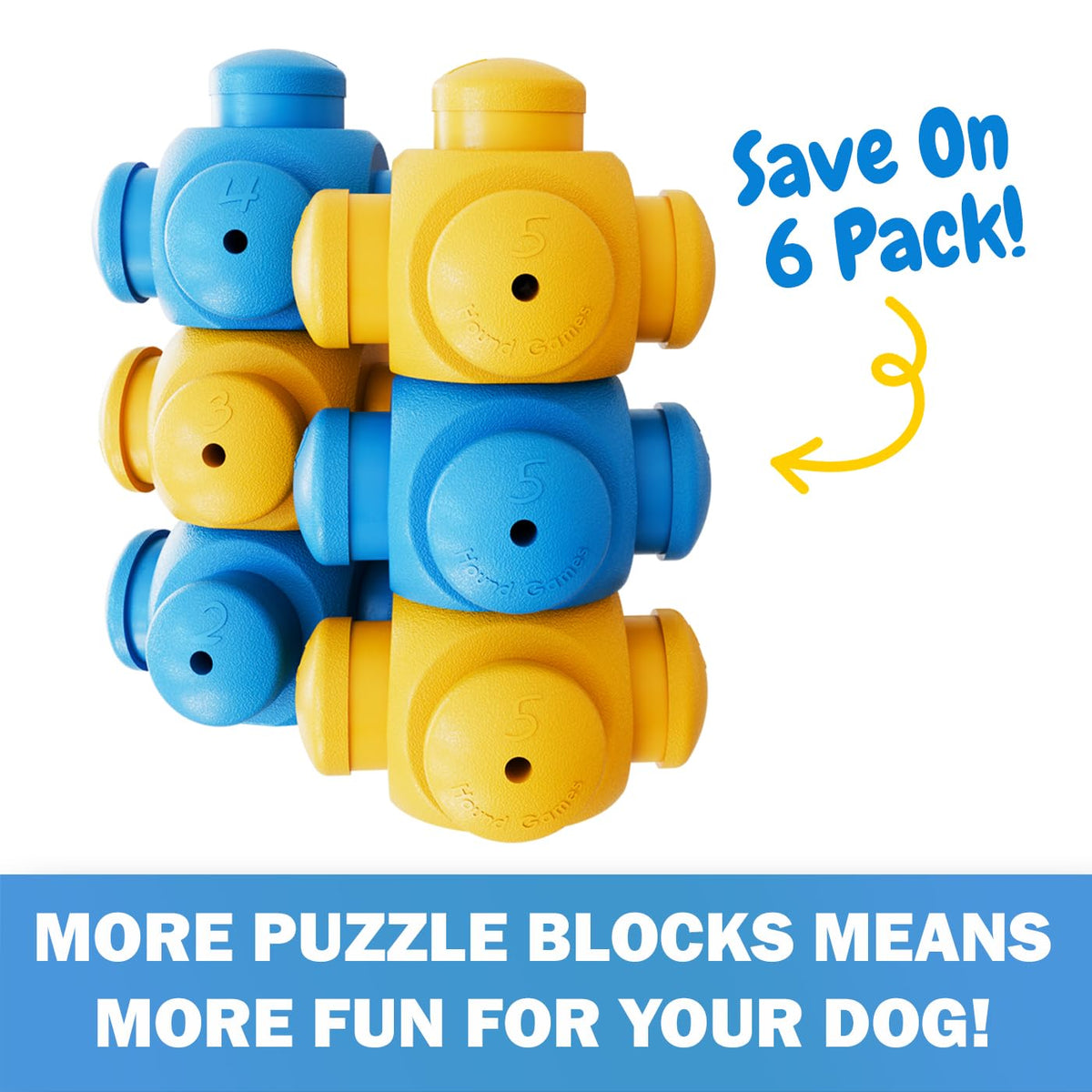 HOUNDGAMES Dog Puzzle Toy, Interactive Dog Toys, Dog Enrichment Toys, Treat Dispensers, Dog Toys to Keep Them Busy, Dog Games, Interactive Dog Toys for Boredom