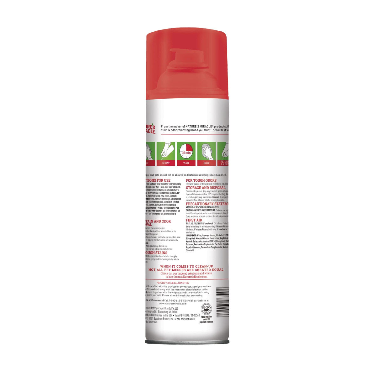 Nature’s Miracle Urine Destroyer Plus Dog, 32 Ounces, Enzymatic Formula, Ready-to-Use