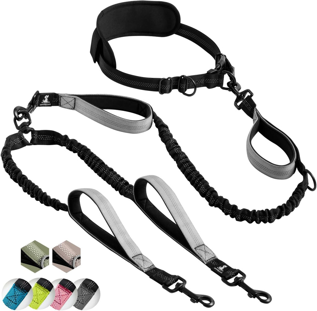 SparklyPets - Dog Leash - Professional Harness with Reflective Stitches for Training, Walking, Jogging and Running Your Pet