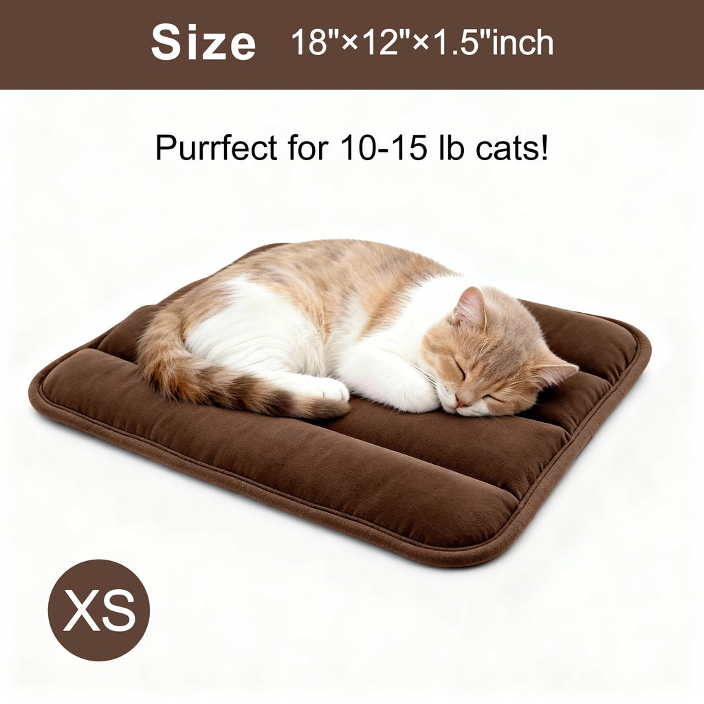 Fogkiss Reversible Dog Mat for Pet Comfort - Soft Bed Pads with Dual-Sided Design for All Seasons - Durable, Machine Washable for Crates, Travel, and Home