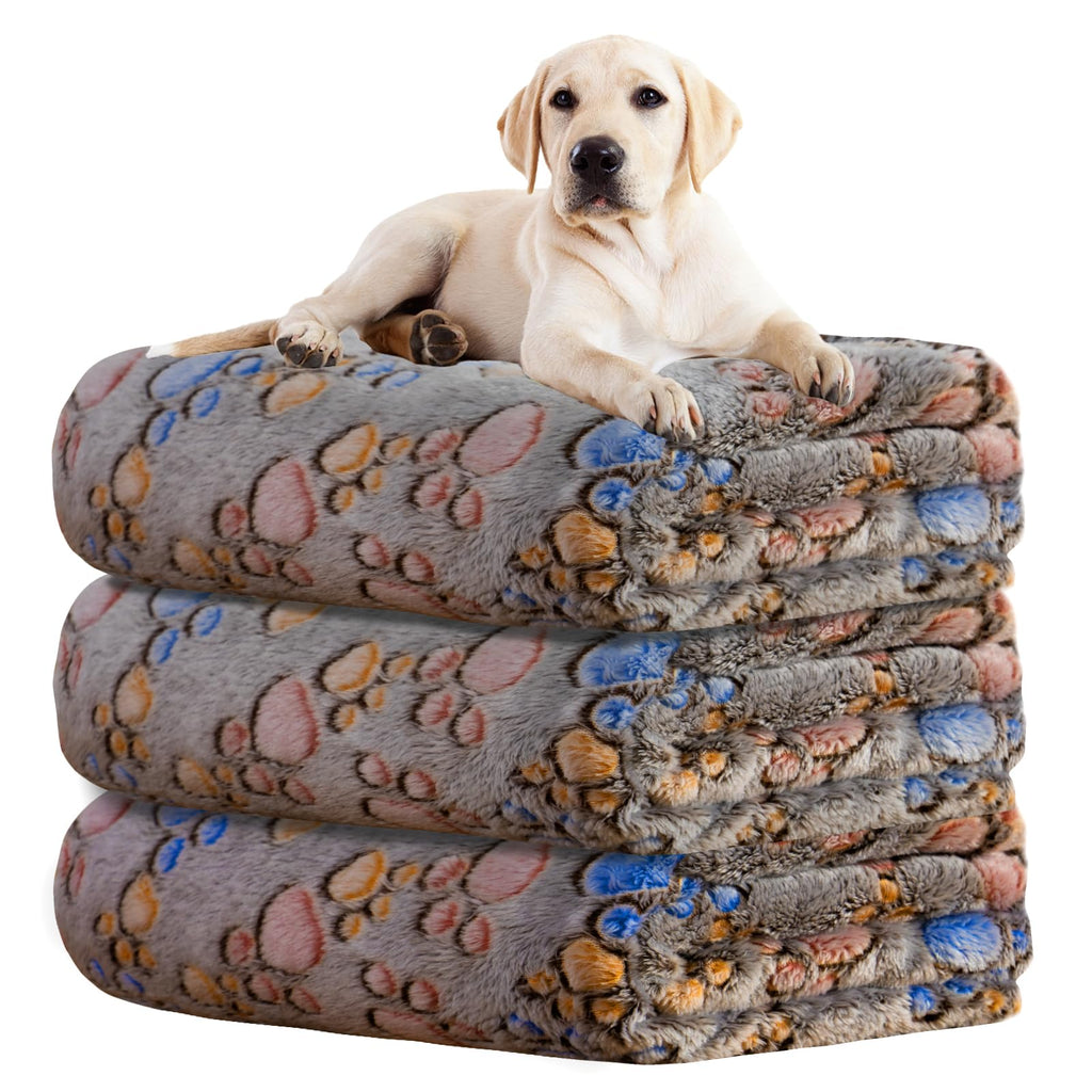 Rezutan Dog Blankets for Large Dogs, Dog Cat Flannel Blankets Washable