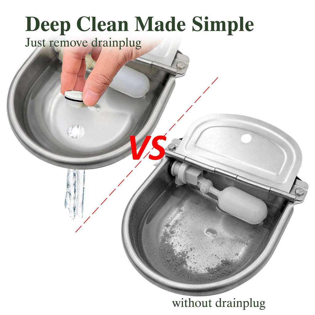 Automatic Dog Water Dispenser Outdoor Water Bowl for Dog, Chicken Livestock