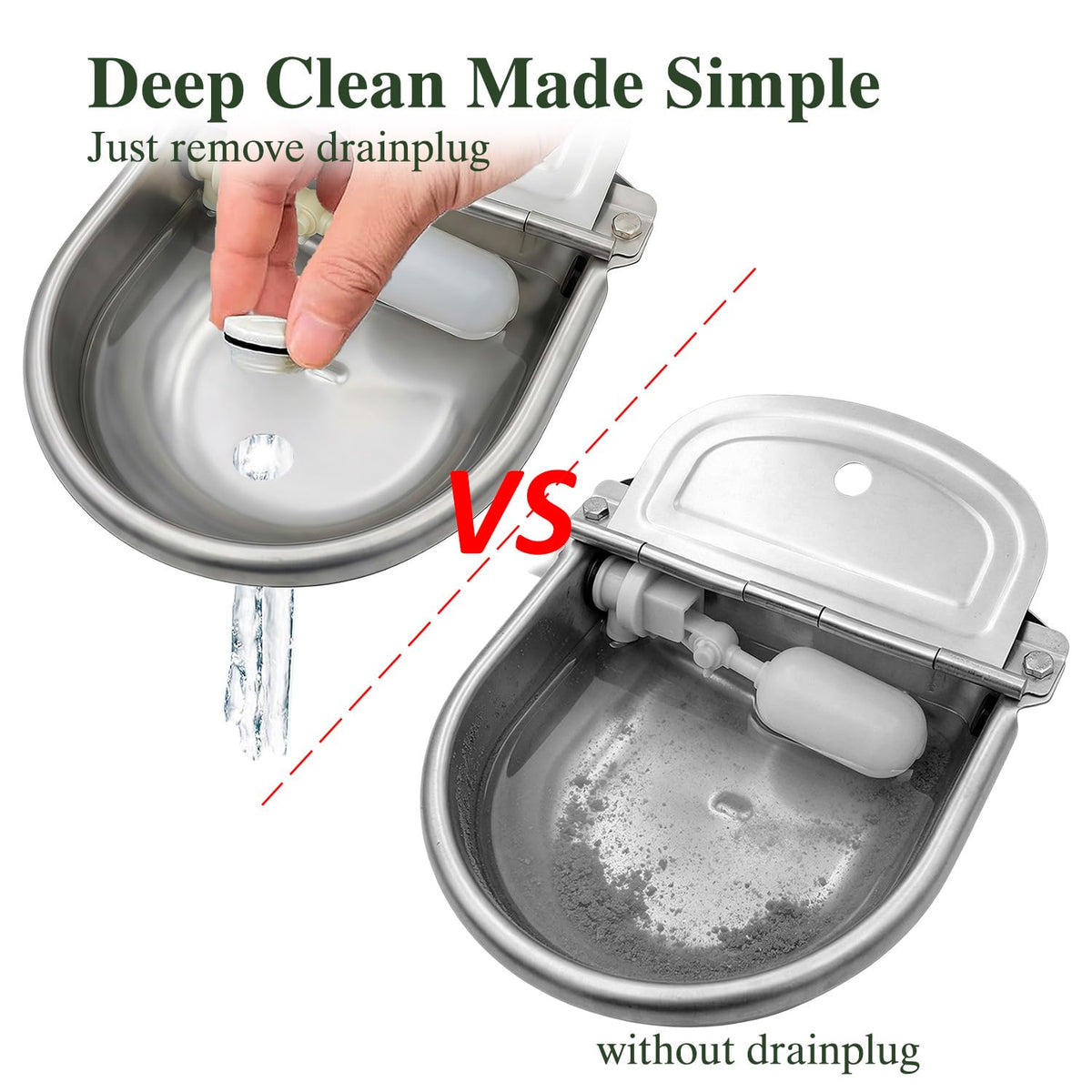 Automatic Dog Water Dispenser Outdoor Water Bowl for Dog, Chicken Livestock