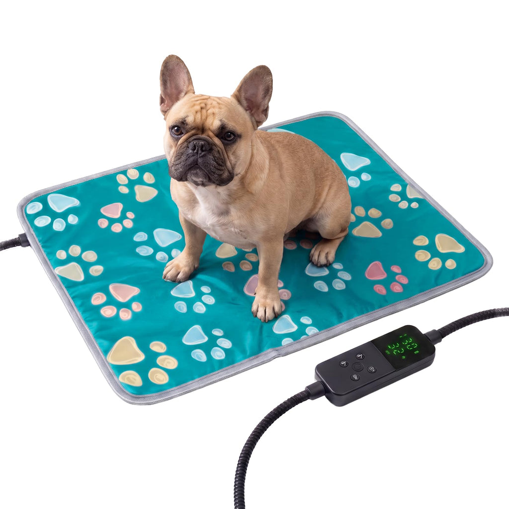 furrybaby Pet Heating Pad, Waterproof Dog Heating Pad Mat for Cat with Durable Anti-Bite Tube Indoor for Puppies Dogs Cats