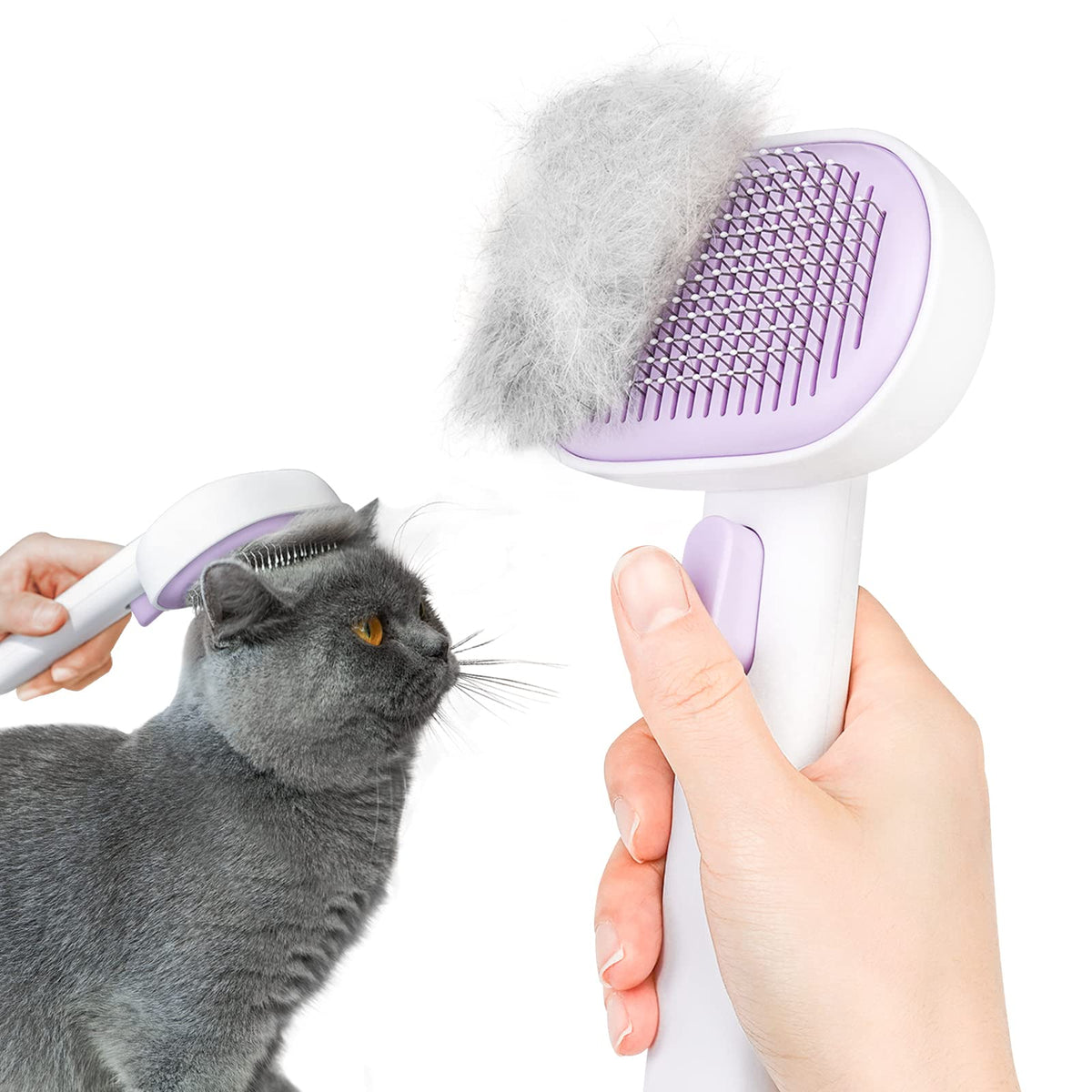Aumuca Deshedding Grooming Brush for Long & Short Haired Cats