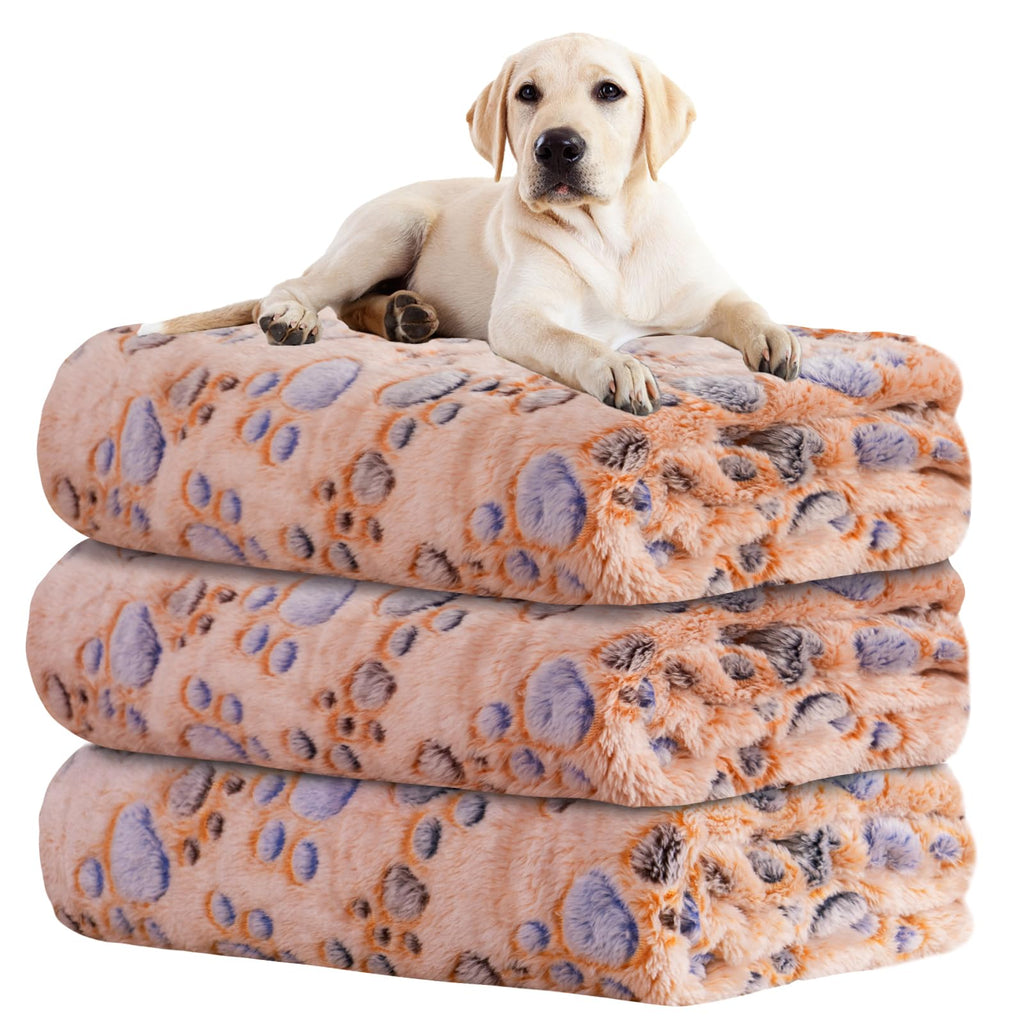 Rezutan Dog Blankets for Large Dogs, Dog Cat Flannel Blankets Washable