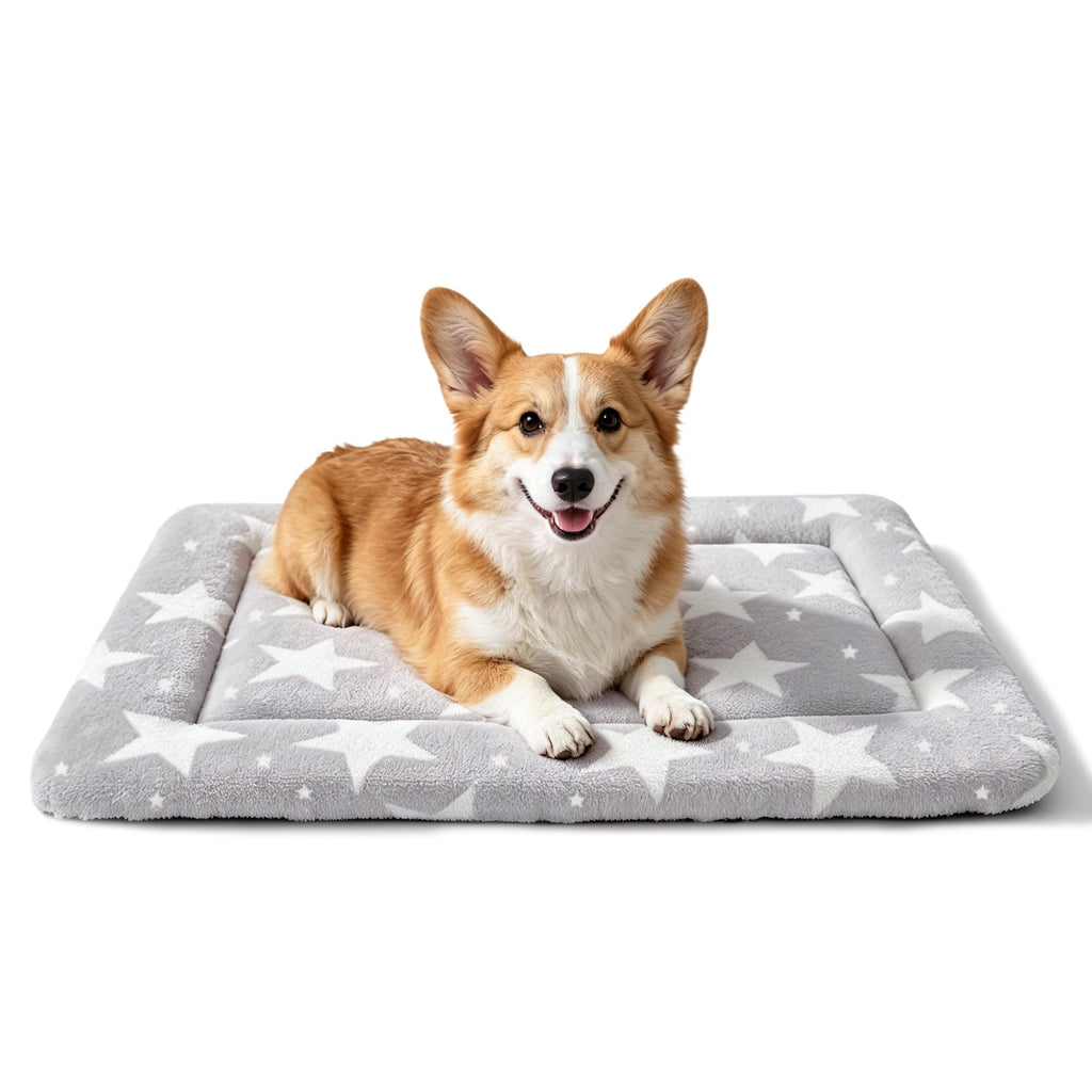 Fogkiss Reversible Dog Mat for Pet Comfort - Soft Bed Pads with Dual-Sided Design for All Seasons - Durable, Machine Washable for Crates, Travel, and Home