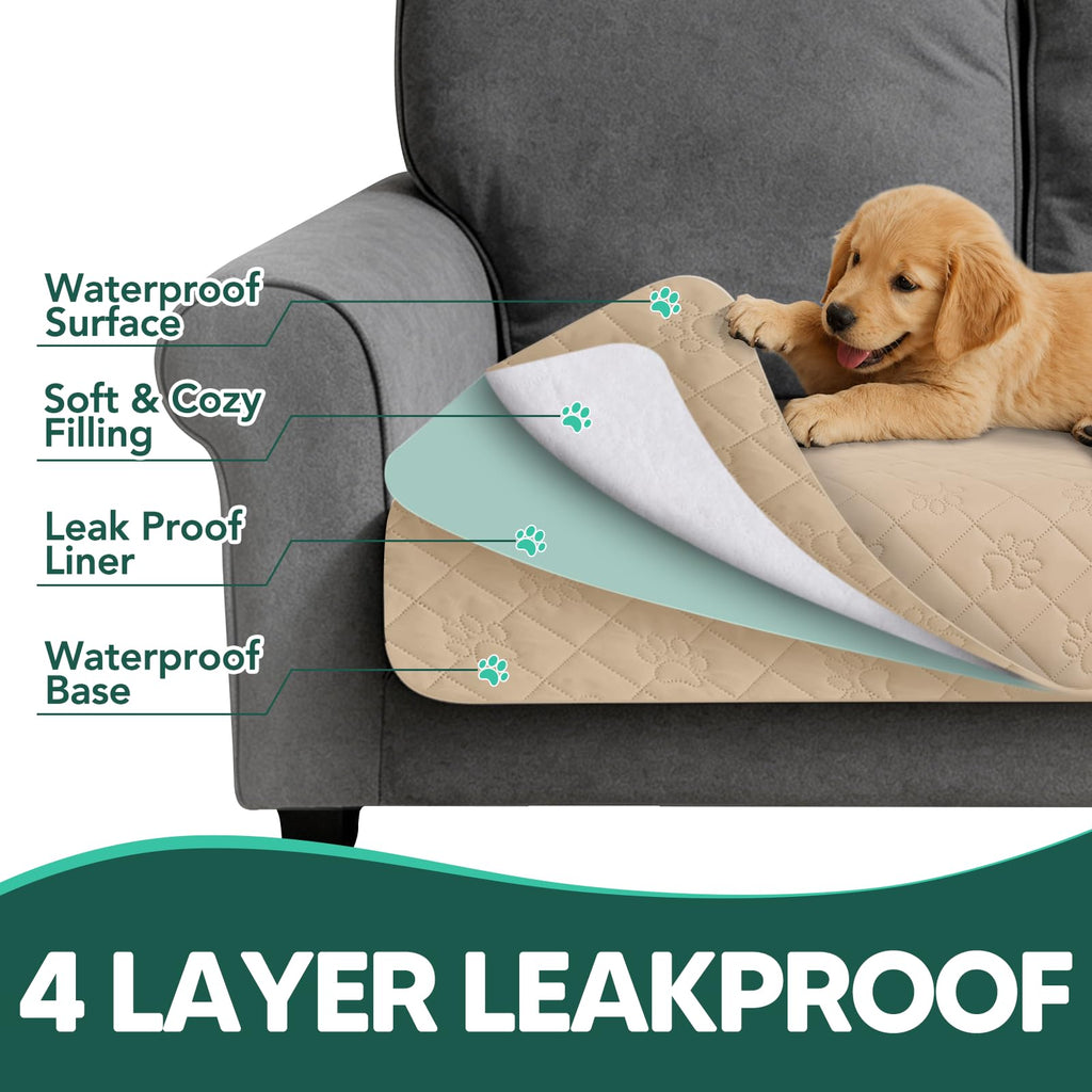 PAWFINITY Waterproof Dog Blanket for Couch, Sofa & Bed, Washable Pet Furniture Cover Covers for Pets