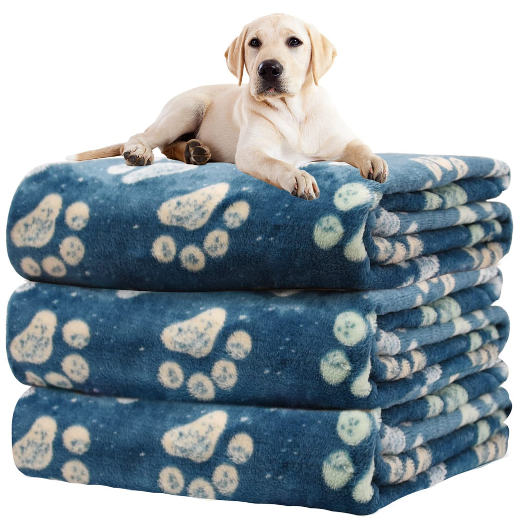 Rezutan Dog Blankets for Large Dogs, Dog Cat Flannel Blankets Washable