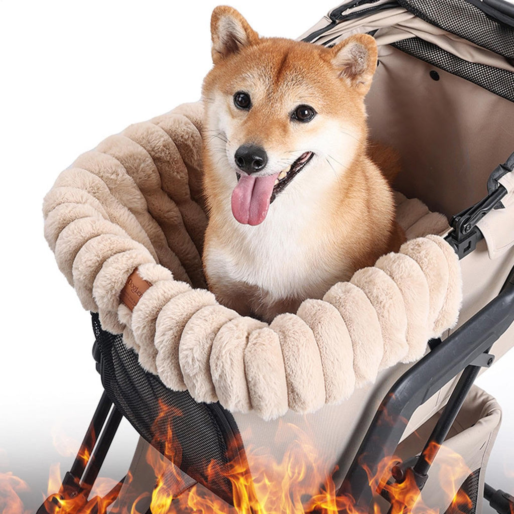 Dog Stroller Pad Washable Plush Warm Blanket