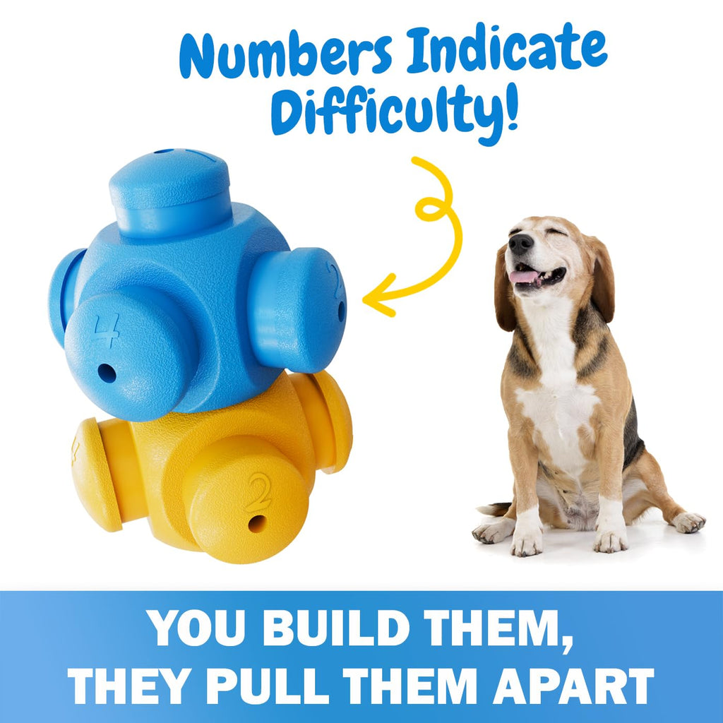 HOUNDGAMES Interactive Dog Puzzle & Treat Dispenser Toy