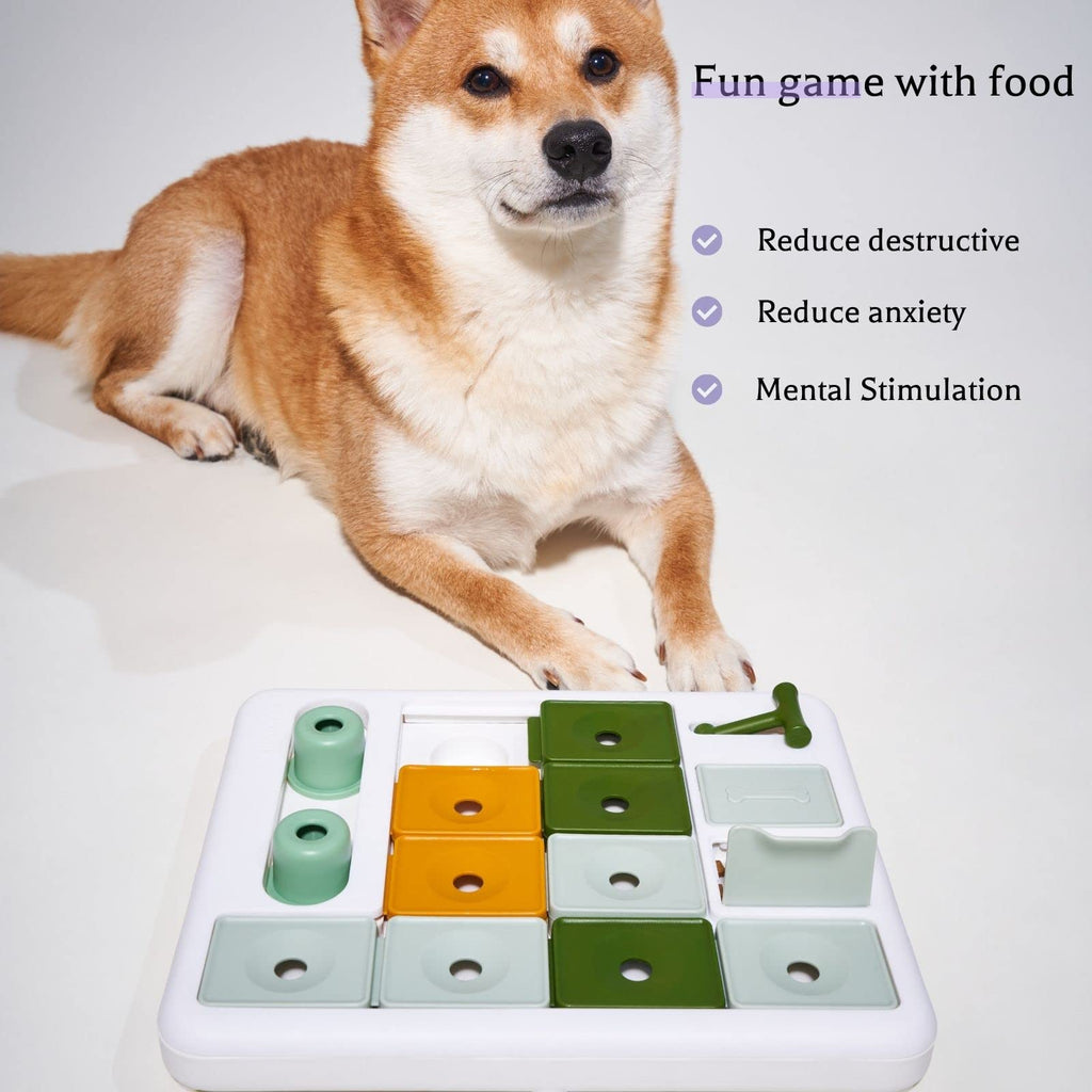 Barkwhiz Dog Puzzle Toy 3 Levels, Mental stimulating for Boredom and smart Dogs, Treat Puzzle for All Breeds Dog